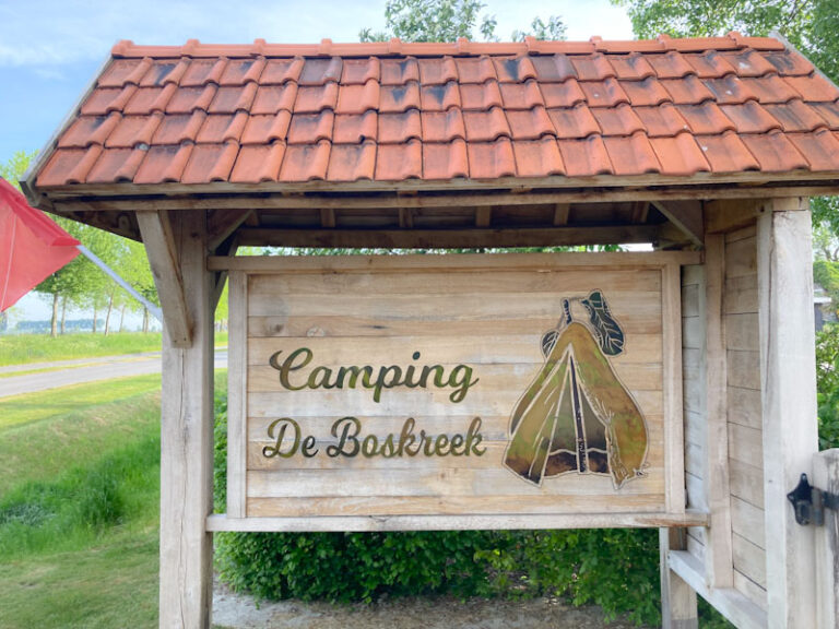 Camping De Boskreek in Breskens, Nederland